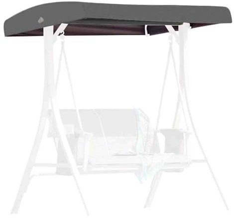 Home Sun Canopy for Swing, Replacement Canopy for Swing Seat 3 Seater Hammock Cover Top Garden Outdoor, Roof Tarpaulin, Water-Repellent And UV Protection,001,213 * 122 * 18/23cm