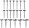 sourcing map Forstner Drill Bits Set 14-50mm, Carbide Wood Drilling Saw-Tooth Auger Hole Opener Hinge Boring Bit Cutter, Silver, 20pcs