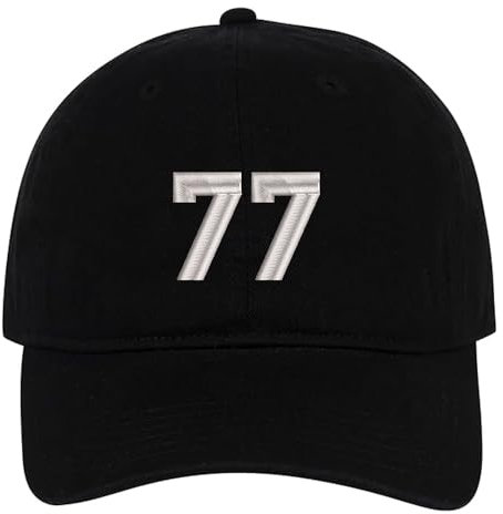 MIMAYIN 77 Baseball Cap Stickerei Basecap Baumwolle Verstellbare Reine Farbe Baseballmütze Sport Visier Hut für Herren Damen
