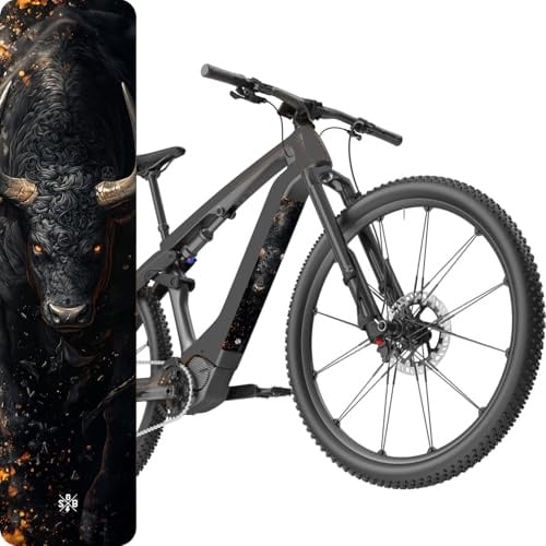 Sons of Battery Bull/Bulls E-Bike Akkufolie zum Zuschneiden – Schutzfolie für Akkuabdeckung und Unterrohr, Schwarz/Weiß, 60 × 14 cm