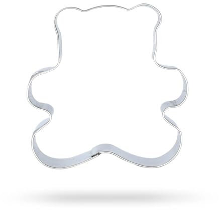 Cortador de galletas de acero inoxidable con diseño de osito