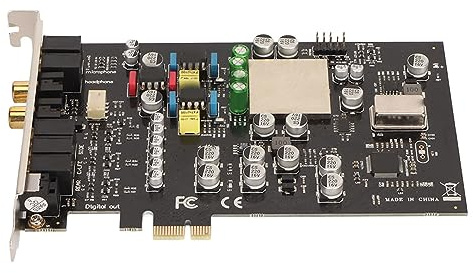 PCIe Gaming Sound Card, High Performance 7.1 Channel Multiple Interface, Low Latency ASIO Controller, Solid 3D Sound Playback