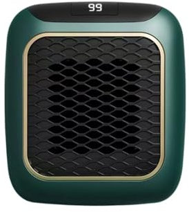 Calefacción Eléctrica, Calentador eléctrico portátil de 800W, ventilador calefactor doméstico de pared enchufable con Control remoto, Mini calentador de radiador doméstico for habitación y oficina(Gro