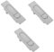 HOMSFOU 3pcs Pop-up Locker Door Lock Cabinet Door Stoppers Cabinet Cam Locks Keyed Alike Drawer and Cabinet Lock Drawer Concealed Handle Push Button Lock Hidden Handle Silver Zinc Alloy