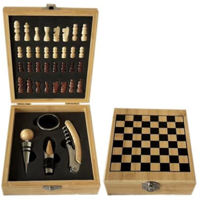ZBPASL Korkenzieher Weinöffner Set,Weinzubehör Geschenkset,Wein Sommelier Sets mit Korkenzieher Flaschenöffner,Wein Vakuumverschluss,Weinbelüfter Ausgießer,Geschenk von Weinliebhabern (Wood 0C)