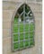 42cm Arched Window Style Indoor Outdoor Mirror Garden Grey Shabby Chic Style