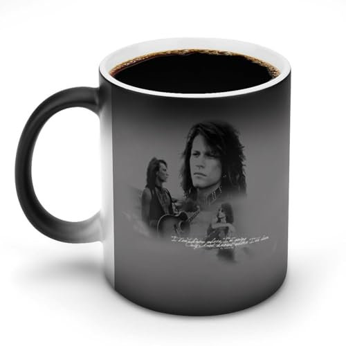 PVXMQFFA Jon Bon Jovi Hidden Image Heat Mug for Gift Giving