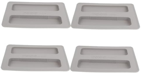 Amosfun 4pcs Silicone Toaster Slot Cover Heat Resistant Toaster Protector Dust Cover for Bread Maker Kitchen Appliance Accessory Grey Color