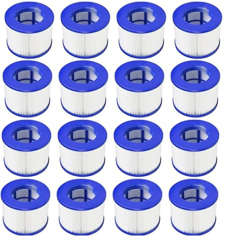 ZWFYJEWU Cartridge Pool Filters,Compatible For Clever Spa,8106,Compatible For Cosy Spa,Compatible For Aqua Spa,B Cool 2,Be Spa, Hot Tub Filter(16pcs)