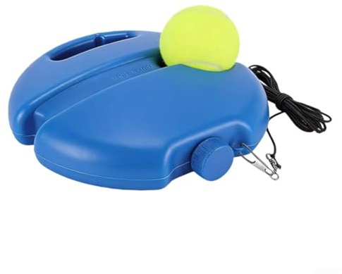 Tennis Rebound Trainer With Water Fill Base, Blue Self Practice Set For Beginners To Improve Swing And Reflexes At Home Or Court(blue)