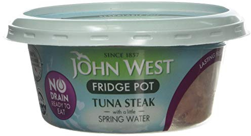 John West No Drain Tuna Fridge Pot Spring Water, Pack of 12