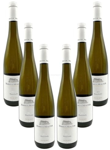 Markus Molitor - 6er Set Blauschiefer Riesling Mosel - Deutscher Qualitätswein 0,75L (11,5% Vol) -[Enthält Sulfite]
