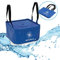 AktivPlus® Robuster Falteimer mit 16L oder 21L Kapazität (Blau) | Verstärkte Ecken als faltbarer Eimer, beim Camping, Angeln | Einsetzbar als Wasch-Schüssel & Spül-Schüssel Faltschüssel