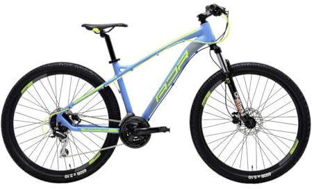 Wing RS 27,5 Zoll Mountainbike, M, Shimano Acera, 24 V, Hellblau, Gelb