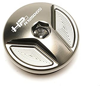 Motorradmotoröl-Füller-Mütze-Stecker, Motorrad-Zubehör für BMW R1250GS HP R 1250 GS-Abenteuer HP R 1250GS ADV R1250 HP CNC-Aluminium-Tank-Kappe Abdeckung Bolzen (Color : Grey)