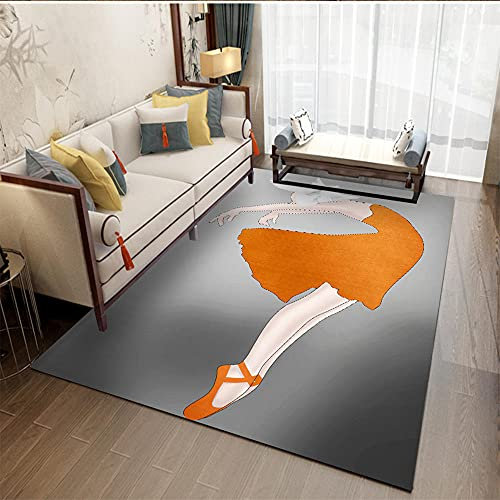 RUGMRZ Teppich Kind Moderne Teppiche Mädchen Teppich Komfortables modernes Wohnzimmer Dekoration Mädchen Yoga-Matte 120x180cm Outdoor-Teppich
