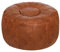 Thgonwid Ungefüllter handgefertigter marokkanischer runder Pouf Fußhocker Ottoman Sitz Kunstleder große Aufbewahrung Sitzsack Bodenstuhl Fußstütze für Wohnzimmer, Schlafzimmer oder Hochzeitsgeschenke