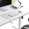Schreibunterlage,Schreibtischunterlage mit Kantenschutz aus Weichem Kunstleder,Groß PU-Leder Mousepad für Büro/Zuhause,Büro Wasserdichte Rutschfeste Schreibenmatte,Weiß,80X40cm