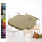 Kimgull 2er Set Stuhlkissen mit Bändern Bequeme Waschbare Rutschfestes Sitzkissen Ideal für zu Hause und Gartendekoration, viele Farben und Größen zur Auswahl (40X38X3CM Hellgelbbraun)