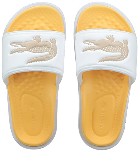 Lacoste Mules Croco DUALISTE 0922 2 CFA pour femme, Rose clair et blanc., 35.5 EU