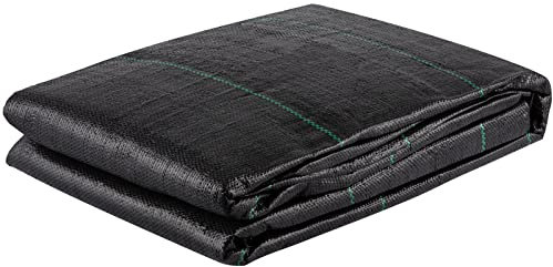 VEVOR Tissu géotextile 3,8x15,2 m Tissu de Drainage d'allée PP tissé 3,5 oz résistance de Traction 272 kg sous-Couche pour stabilisation du Sol, aménagement paysager, barrière Contre Mauvaises Herbes