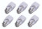 Mr. Gadget's Solutions 6 Pieces in One Pack Small, Removable Self-Adhesive Metal Hook Set