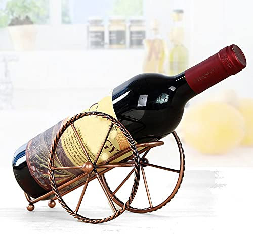 jinyi2016SHOP Etagere Bois vin Porte-Bouteilles à vin Unique Salon Creative Salon Vin Cabinet Décoration Vin Fer à vin en Fer forgé Porte-Bouteille Range Bouteille vin (Color : A)