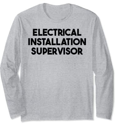 Superviseur d'installation électrique Manche Longue
