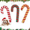3 Stück Hundespielzeug Kauspielzeug, Hundespielzeug Zuckerstange, Weihnachten Hundespielzeug, Weihnachts Zuckerstangen Seil, Weihnachten Hund Haustiere Kauen, Hundespielzeug Seil für Zahnreinigung (B)