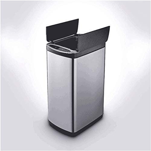 Accueil Poubelle Intelligente Poubelle à Induction Automatique avec Couvercle Poubelle de Chargement USB Poubelle 20/30L Alimentée par Piles (A 20L)
