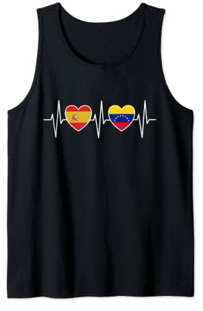 España Y Venezuela Bandera De Venezuela Banderas Camiseta sin Mangas