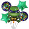 5 Stück Ninja Luftballons,Turtle Thema Geburtstag Dekoration Luftballons,Party Zubehör Set Kindergeburtstag Luftballons Ninja Luftballons Partyzubehör Geburtstagsfeier Dekorationen