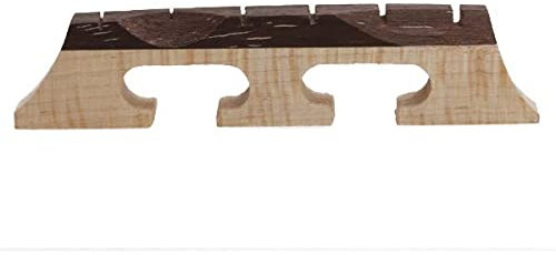 pistro 6-saitige 3-beinige Rosenholz Ahorn Banjo Brücke 21/32 Zoll Musikinstrument Teil
