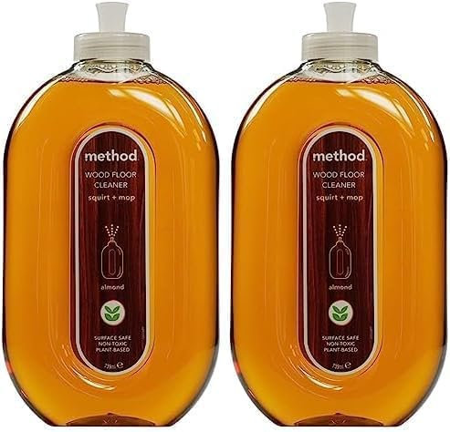 Method Wooden Floor Cleaner, Almond, 739 ml (Pack of 2)