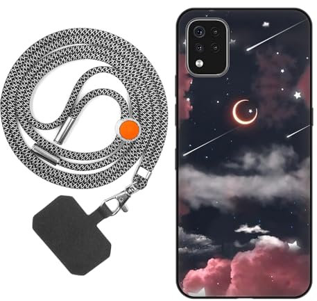 vingarshern Handyhülle Kompatibel mit LG K42 Hülle Silikon Rückseite mit Muster Design,Weich Stoßfeste Anti-Kratzt Schutzhülle mit Handykette/Umhängeban,Bild*04