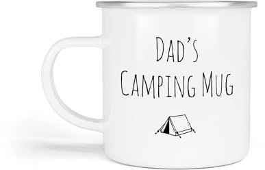 Anonymous Gifting Camping Enamel Mugs, One Size - Dad - Camping Gift for Dad, Mum, Grandpa, Grandad Birthday Christmas Father's Day