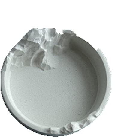 Ashtray Cement Ashtray, Small Mountain Peak Ashtray, Round and Simple White Ashtray, Cigarette, Cigar Ashtray, Household Living Room, Coffee Table, Bedroom, Dining Room Decoration Ashtray for Home Off