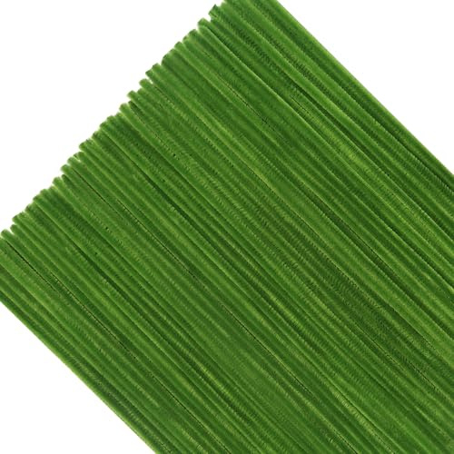 TOAOB 200 Pezzi Scovolini per Lavoretti Pipe Cleaner Verde Erba Chiaro | per Halloween Natale Decorazion, Decorativi Artigianato Fai Da Te