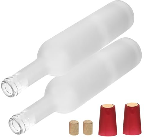 MAGICLULU 2stücke Rotweinflaschen Leere Flaschen Für Getränke Wiederverwendbare Glasflaschen Für Dekoration Und -projekte Und Langlebig