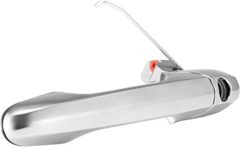 GEARLEADER Outer Chrome Door Handle Fit for Fiat 500 2007-2018, for Fiat 500 C 2009-2018 Offside Right Drivers Side Car Door Handle 735592012, 735485872 (Silver)