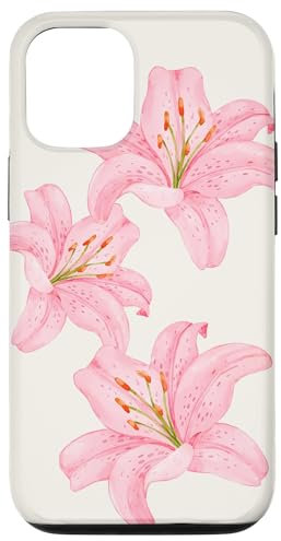 Lily Summer Flower Trendy Blooming Tiger Lily Lover Case for iPhone 12/12 Pro