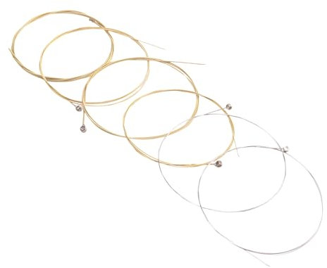 Reinscer Set 6 Cuerdas de Metal para la Guitarra acustica 1 Metro 1M