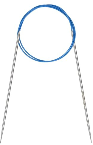 Coopay Rundstricknadeln 2,25mm, Stricknadeln Rundstricknadel 80cm aus Edelstahl mit Flexiblem Kabel, feste Metall-Rundstricknadel für Dicke & Feine Wolle Stricken Socken, Pullover, Handschuhe, Schal