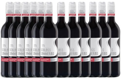 12 x Schloss Sommerau Alkoholfreier Wein Rot. Insgesamt 12 Flaschen à 0,75 Liter.
