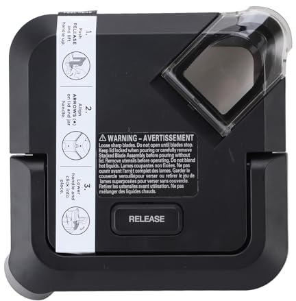 Blender Locking Lid Replacement, Premium Plastic Construction Top Locking Lid Cover with Watertight Seal Blender Parts for Various Types BL770, BL771, BL773