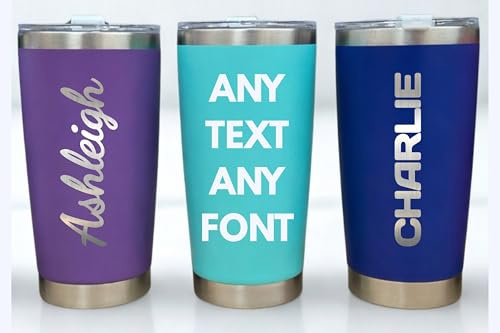 Personalised Travel Mug 500ml – Custom Engraved Stainless Steel Tumbler, Insulated Coffee Cup Gift for Him or Her, Teacher Gift, Sports Team Mug (Turquoise)