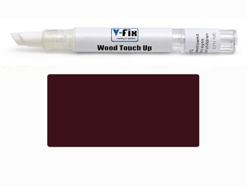 V-Fix Wood Furniture Repair Paint Pen, Dark Red, Matt Finish, 3ml | Touch Up Scratches, Chips & Scuffs, For Tables, Chairs, Cabinets, Kitchen Cupboards, Wardrobes, Veneer Compatible