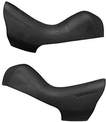 SHIMANO Cubremanetas Goma (Par) - ST-R8020, Taille unique, Noir