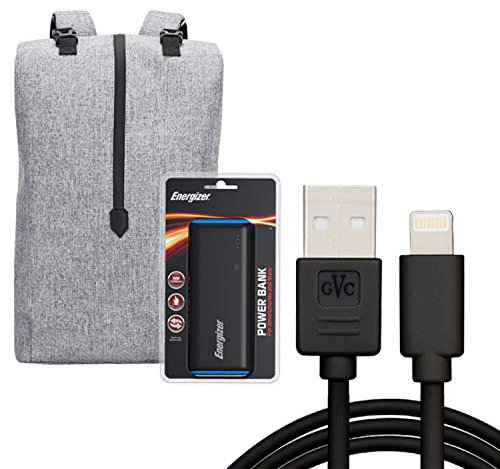 Energizer EPB004 Laptop Charging Bag with UE10007 Power Bank - Grey