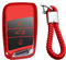 M.JVisun Doux TPU Clef Coque Porte-clés pour Volkswagen Arteon Atlas Golf Alltrack Jetta Passat Pour Tiguan Pour Skoda Kodiaq Superb A7 Intelligent Clé de Voiture - Brillant Rouge - Tressé Porte-clés